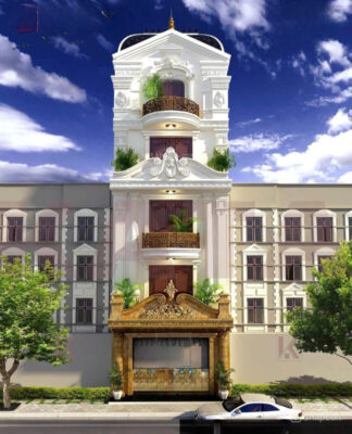 Nhà phố 5 tầng tân cổ điển