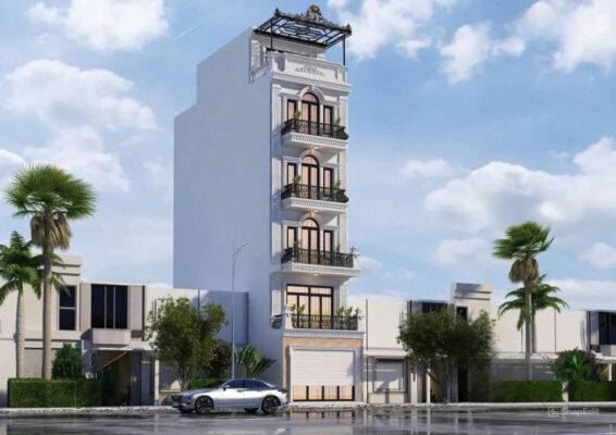 Nhà phố 5 tầng tân cổ điển
