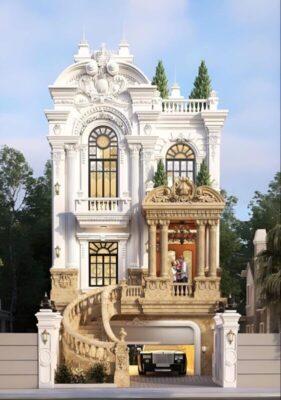 biệt thự tân cổ điển cao tầng