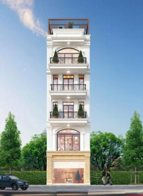 Nhà phố 5 tầng tân cổ điển