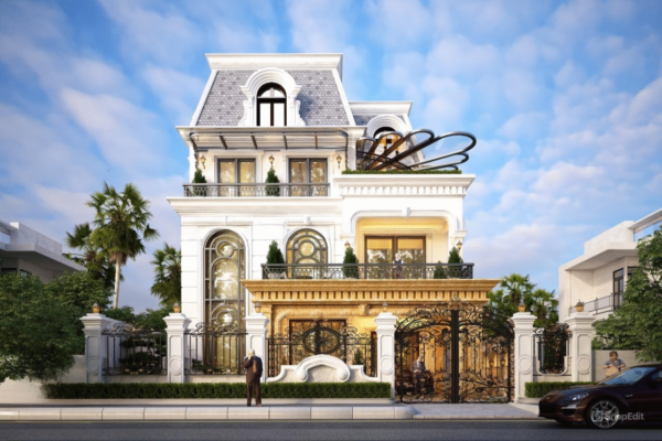 biệt thự tân cổ điển 3 tầng