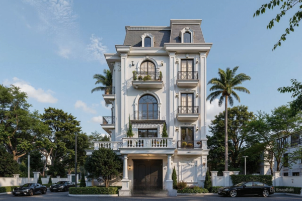 biệt thự tân cổ điển 4 tầng