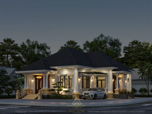 Mẫu nhà vườn tân cổ