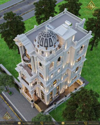 biệt thự tân cổ điển cao tầng sang trọng