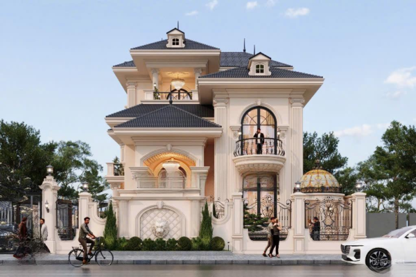 biệt thự tân cổ điển 3 tầng
