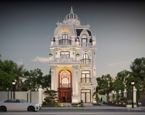 biệt thự tân cổ điển 3 tầng