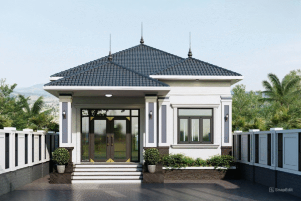 nhà 1 tầng mái Nhật