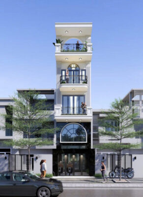 Nhà phố 4 tầng hiện đại
