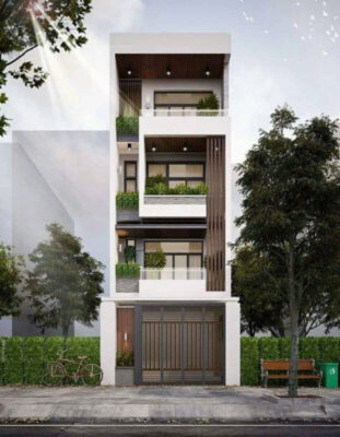 Nhà phố 4 tầng hiện đại