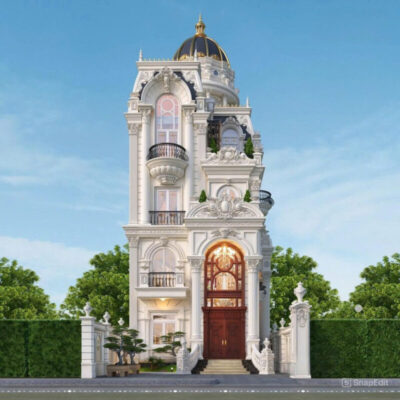 Biệt thự tân cổ điển 4 tầng mái vòm