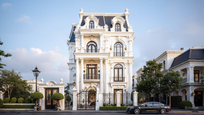 biệt thự tân cổ điển 4 tầng