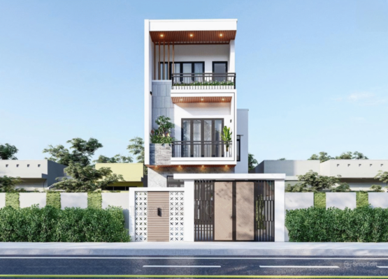 nhà phố 3 tầng hiện đại