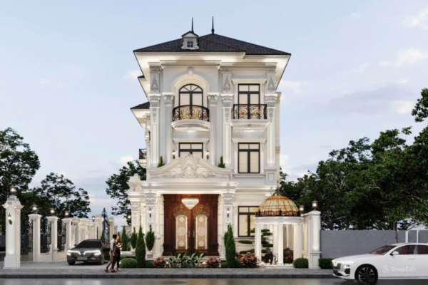 biệt thự tân cổ điển 3 tầng