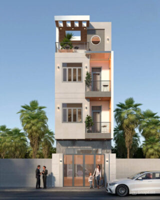 Nhà phố 3 tầng hiện đại