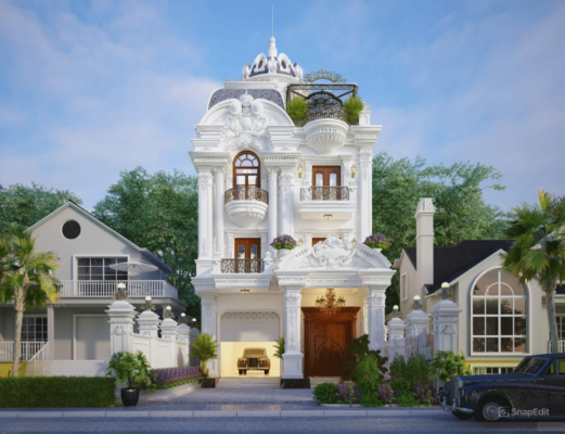 biệt thự tân cổ điển 3 tầng