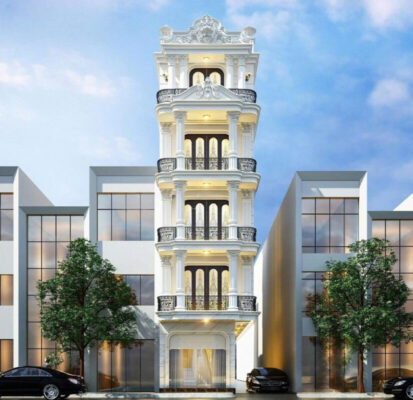Nhà phố 5 tầng tân cổ điển
