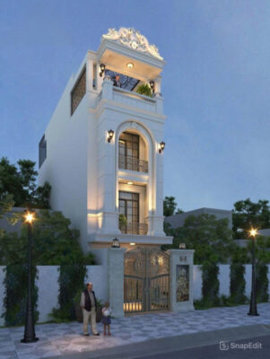 nhà phố tân cổ điển 3 tầng