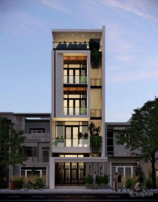 Nhà phố hiện đại 4 tầng
