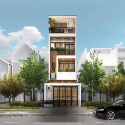 nhà phố hiện đại 3 tầng
