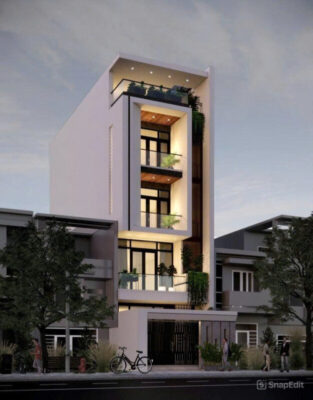 Nhà phố hiện đại 4 tầng mặt tiền 5m