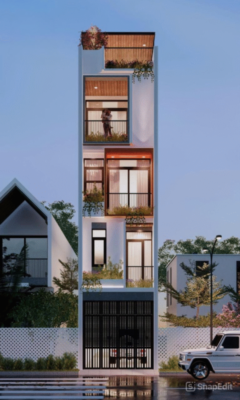 nhà phố hiện đại 4 tầng