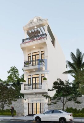 nhà phố 4 tầng tân cổ điển