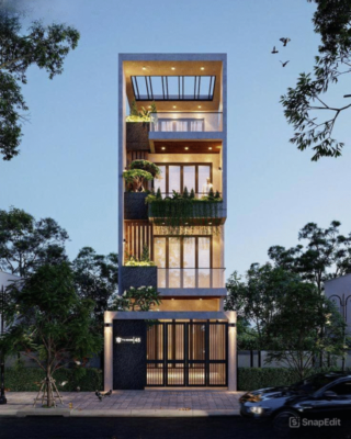 nhà phố hiện đại 4 tầng