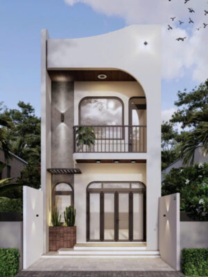 Mẫu nhà phố hiện đại 2 tầng