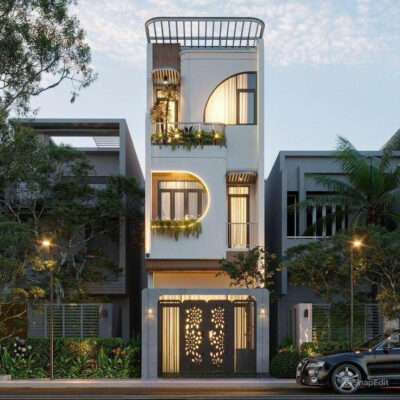 Nhà phố hiện đại 3 tầng mặt tiền đẹp