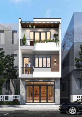 Nhà phố hiện đại 3 tầng mặt tiền 5m