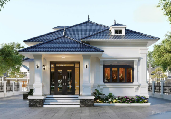 Nhà cấp 4 mái Nhật hiện đại