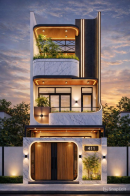 nhà phố 3 tầng hiện đại
