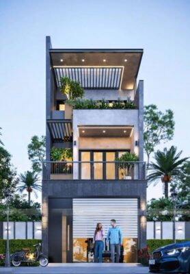 nhà phố 2 tầng hiện đại