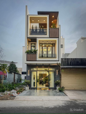 nhà phố 3 tầng hiện đại