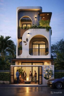 nhà phố 3 tầng hiện đại