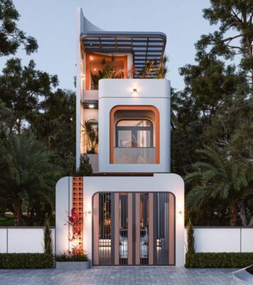 nhà phố 3 tầng hiện đại