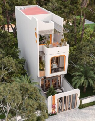 nhà phố 3 tầng hiện đại