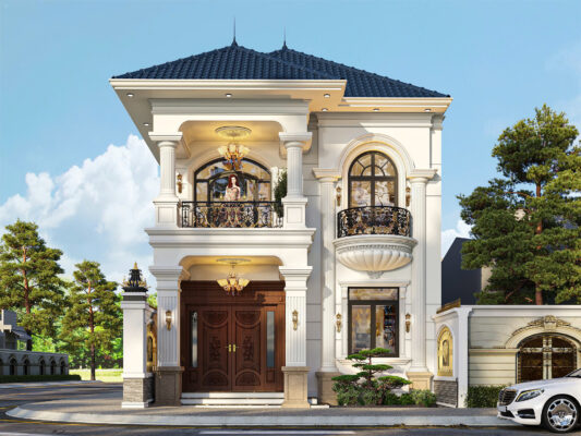 Biệt thự tân cổ điển 2 tầng đẳng cấp – Kiến trúc tinh tế, sang trọng
