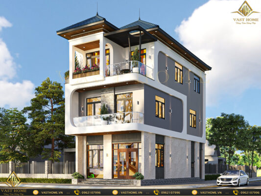 thiết kế nhà phố 3 tầng hiện đại