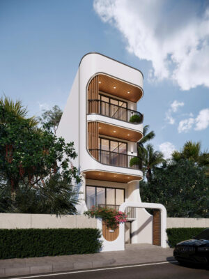 nhà ống 4 tầng hiện đại