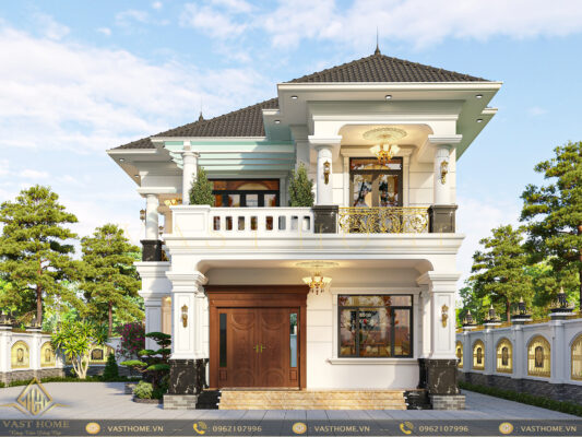 Biệt thự 2 tầng mái Nhật tân cổ điển đẹp, sang trọng
